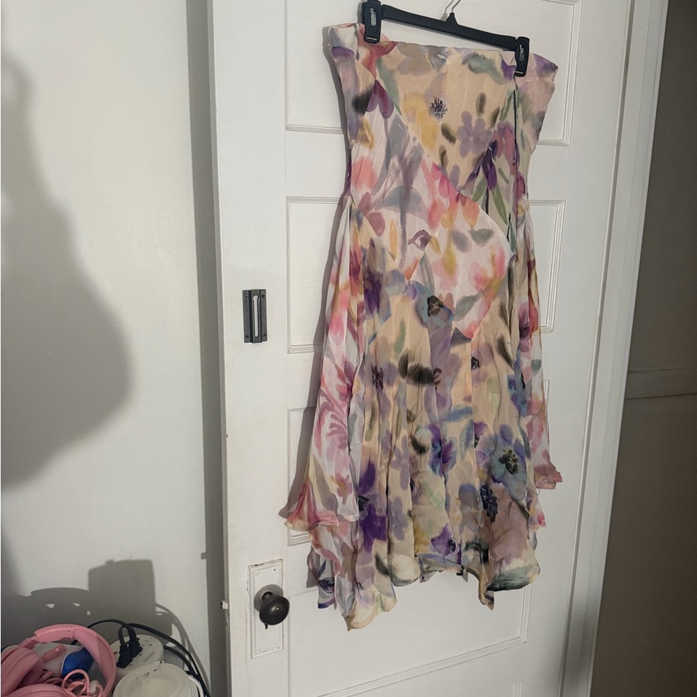 Anthropologie Floral Maxi Skirt - Picture 2 of 3
